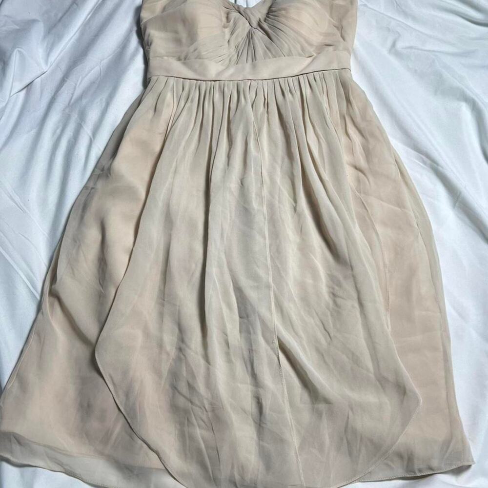 Jenny Yoo Collection Strapless Chiffon Dress Size 4